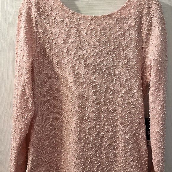 NWT Jennifer Lopez Pink Sequined Sweater - Picture 1 of 6